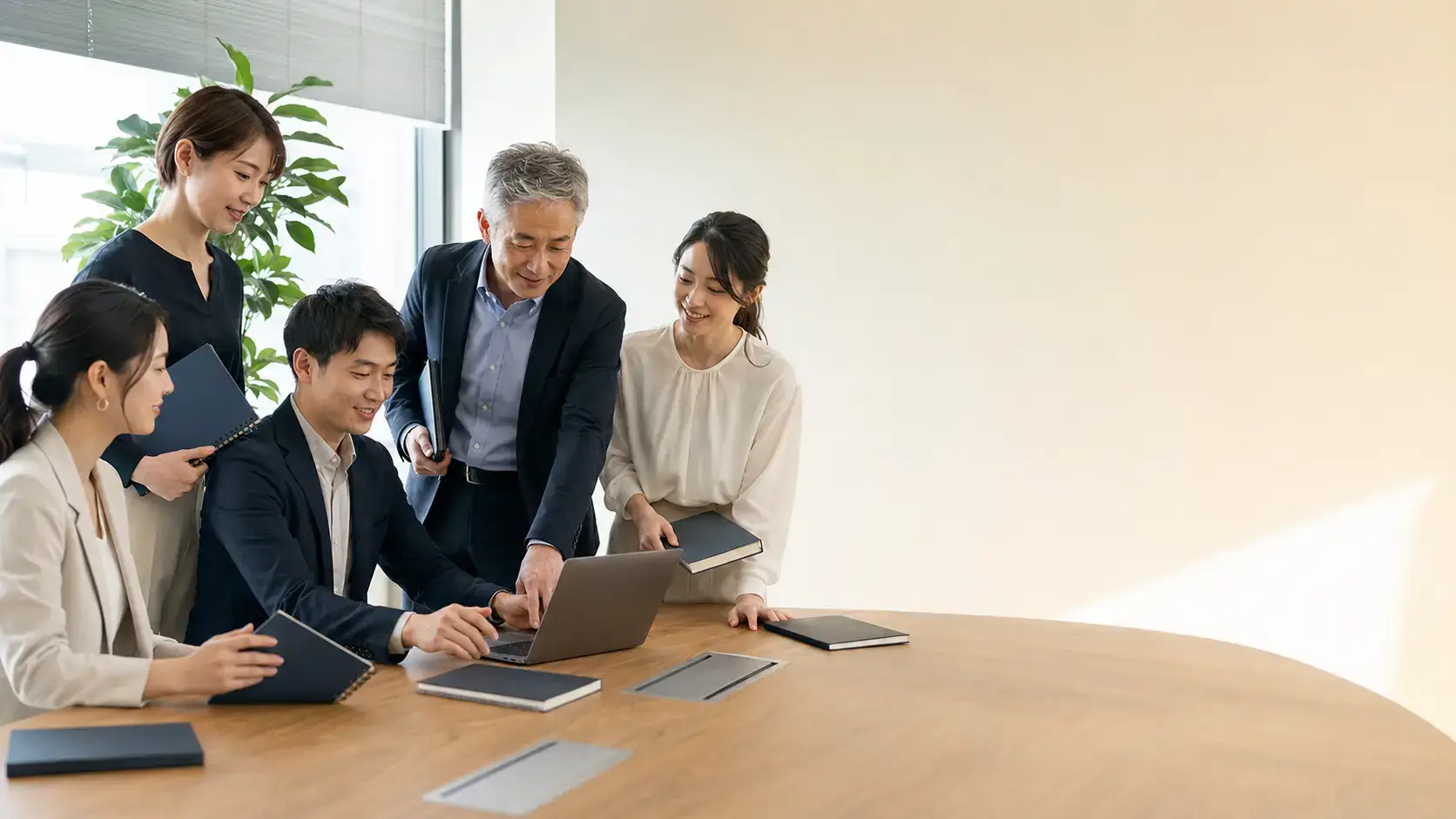 Consulting and engineering team preparing for a client conversation